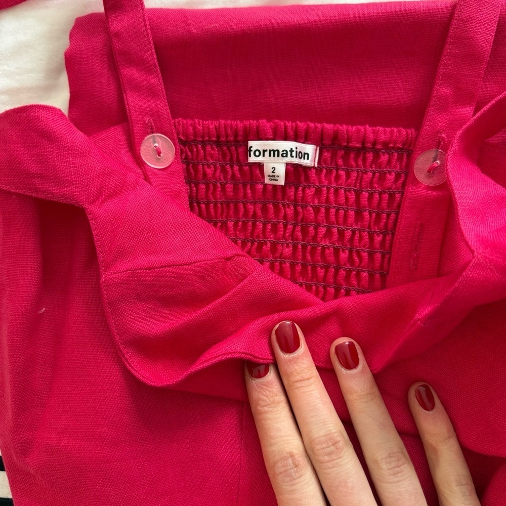 Reformation Vancouver Linen Set in Corvette 2 - Picture 3 of 4